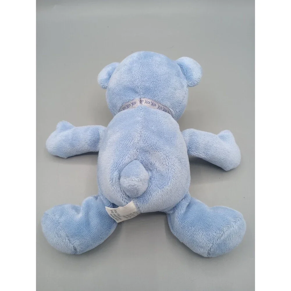 Carter's Classics Baby Blue Teddy Bear Rattle Plush Infant Toy Prestige Toys - Picture 7 of 11